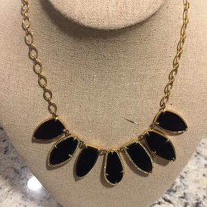 STELLA & DOT GOLD AND BLACK NECKLACE